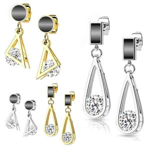 �s�A�X���XHOMESLICEPRODUCTIONS �s�A�X �T�[�W�J���X�e�����X �u���b�N�G�i�����t�B�[���h CZ �W���G�� �e�B�A�h���b�v/�g���C�A���O�� �X�e�����X�s�A�X 1�y�A ���f�B�[�X �����Y 316l �X�e����