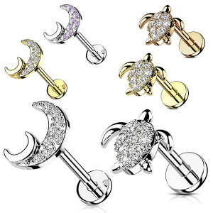 �s�A�X���XHOMESLICEPRODUCTIONS �{�f�B�s�A�X CZ �p���F �^�[�g�����N���Z���g���[�� �C���^�[�i�� ���u���b�g�X�^�b�h 16G ��s�A�X ���s�A�X �w���b�N�X 316L �T�[�W�J�� �X�e�����X ���u���b