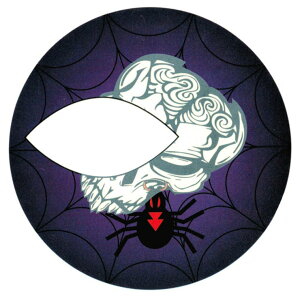 ピアス専門店HOMESLICEPRODUCTIONS アイメイク タトゥーシール 2枚セットスカル&スパイダーリング【アイシャドー/アイライナー/アイライン/ステッカー/フェイスシール/フェイスペイント/TATTOO/ハ