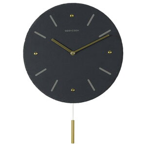 GOLWIS 天然石 振り子式 壁掛け時計 静音 掛け時計 振り子時計 真鍮 ウォールクロック 天然素材 自然派 ストーン 石 銅 時計 インテリア お洒落 おうち時間 新築祝い 引越し祝い 上品 リビング