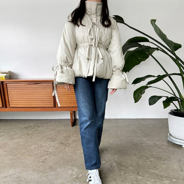 楽天市場】Doux Belle リボン ギャザー風 アウター ジャケット ダウン 