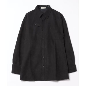 �y10��OFF�N�[�|���I6/2(��)9:59�܂Łzaimoha men aimoha men FAKE SUEDE BELT SHIRT(olive,black/M,L,XL) �g�b�v�X