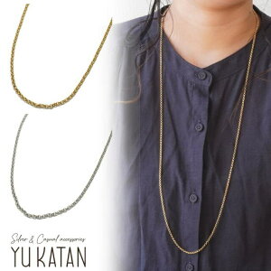 YUKATAN�䂩���� �l�b�N���X �V���v�� �b�ۃA�Y�L�`�F�[�� ����3�^�C�v 60cm 70cm 80cm �S�[���h �`�F�[���l�b�N���X �����O�l�b�N���X �A�N�Z�T���[