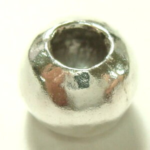 YUKATANゆかたん シルバーパーツ1個で1セット 直径8.4mmタイプでシンプルな墨入りの小さいシルバー925製の丸型ビーズ1個売り まるビーズ ビーズ アクセサリー  アクセサリー アクセサ