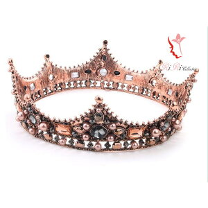 RiRicollection ティアラ ヘアアクセサリー ヘッドドレス 王冠 ゴージャス かんざし 宝石 ストーン お花 パールブライダル 上品 アクセサリー 王室 アンティーク ピアス ス