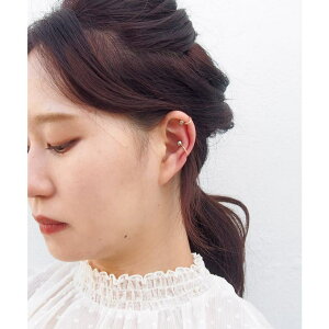 TRANSIT ACCSESSORY 【mille blanc】 イヤーカフ,バイカラー,デザイン,大きめ,インパクト,真鍮,ニュアンス,個性的,トレンド,おしゃれ,ゴールド,シルバー,国産,国内生産,日本製,JAPAN,ニッケルフリー ア