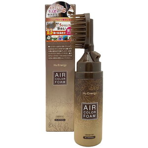 POPBERRY Hu・Energy ヘアカラーフォーム ヒューエナジー ナチュラルエアカラー ダークブラウン 白髪染め カラー剤 セルフ ホームケア 自宅 簡単 悩みの生え際楽チン ヘアケア