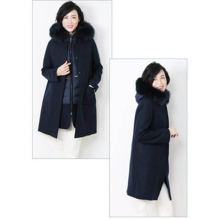 楽天市場】sankyo shokai ライナー 付き コート ツイード ノーカラー 