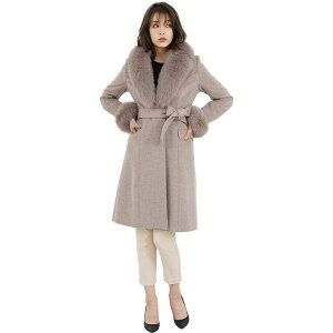 sankyo shokai �J�V�~�� �u�����h �E�[�� �����O �R�[�g ���f�B�[�X Filomo �t�H�b�N�X �t�@�[ �g���~���O 100cm ���J/�O���[/�u���b�N 9��/11��/13�� �H �~ �t�@�[�t�� �x���g�t�� �N���X�}�X �M�t�g 