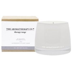 Sanwa Select Therapy Range �Z���s�[�����W Essential Oil Soy Wax Candle �G�b�Z���V�����I�C���\�C���b�N�X�L�����h�� Lavender  Clary Sage ���x���_�[�N�����Z�[