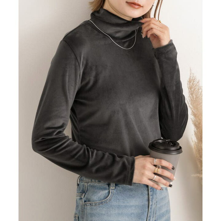 楽天市場】【3/27 1:59まで 10%OFFクーポン】ベロア素材 ハイネック 