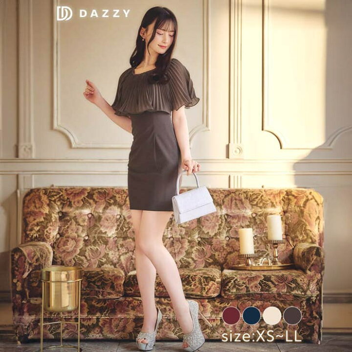 楽天市場】Dazzy デイジーストア キャバドレス レイヤード プリーツ 