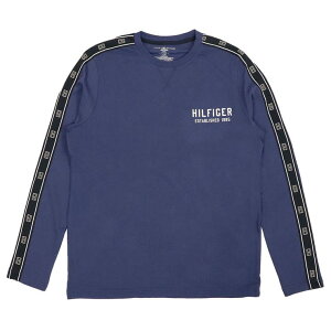 99HeadwearShop トミーヒルフィガー トレーナー ライトウェイト 薄手 メンズ TOMMY HILFIGER ブランド ロゴ ロンT ルームウェア 裏パイル クルーネック トップス スウェット トップス
