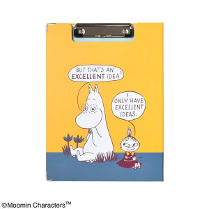 KIT-HIT-SURU ムーミンクリップボード(左閉じ)Basking in the sun イエロー 文房具