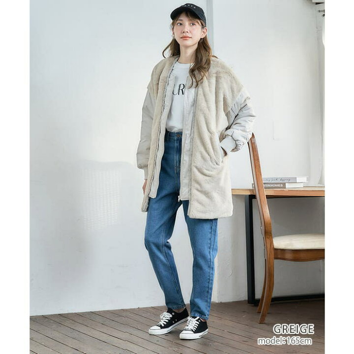 楽天市場】【2/5限定 20%OFFクーポン】異素材MIXフェイクファー 