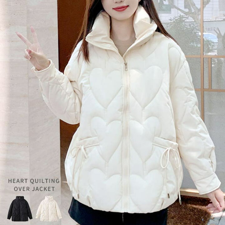 楽天市場】【店内全品5％OFF】ハートキルティングオーバージャケット  