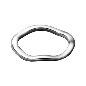 CREAM-DOT ステンレス製 リング 指輪 金属アレルギー 316L つけっぱなし サージカルステンレス レディース 大きいサイズ 12号 15号 17号 ウェーブ 変形 クラフト調 大人 華奢 ゴールド シルバー ア