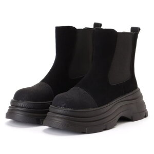 レースレディース ラウンドトゥ 異素材 切り替え 厚底 ショート ブーツ 女性 レディース 靴 スニーカー シューズ 秋 冬 合成皮革 マット スエード風 サイドゴア 長靴 雪 フラット ボリューム