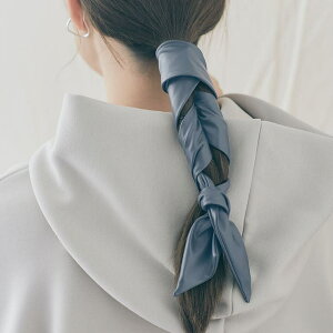 kirakiraShop マルチwayエコレザーワイドワイヤーポニー 小物 ヘアアクセサリー ワイヤーポニー ワイヤーリボン カチューシャ ヘアターバン ヘアバンド スカーフ エコレザー フェイクレザー ワ