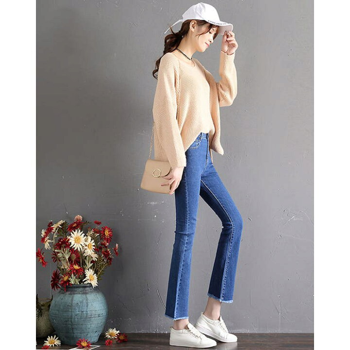 楽天市場】kirakiraShop 【SHOPLIST限定】カットオフクロップドフレア  