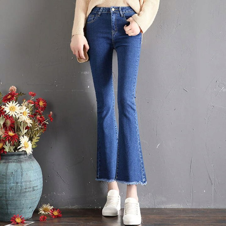 楽天市場】kirakiraShop 【SHOPLIST限定】カットオフクロップドフレア  