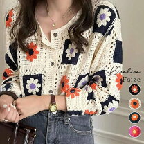 楽天市場】フラワー クロシェ ニット（カーディガン・ボレロ｜トップス  