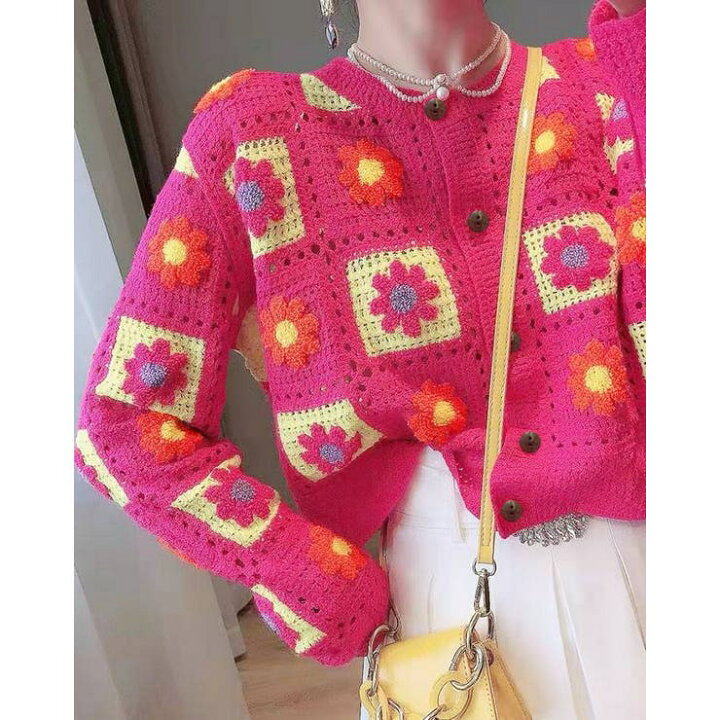 楽天市場】【店内全品5%OFF】【SHOPLIST限定】花柄クロシェ編み 