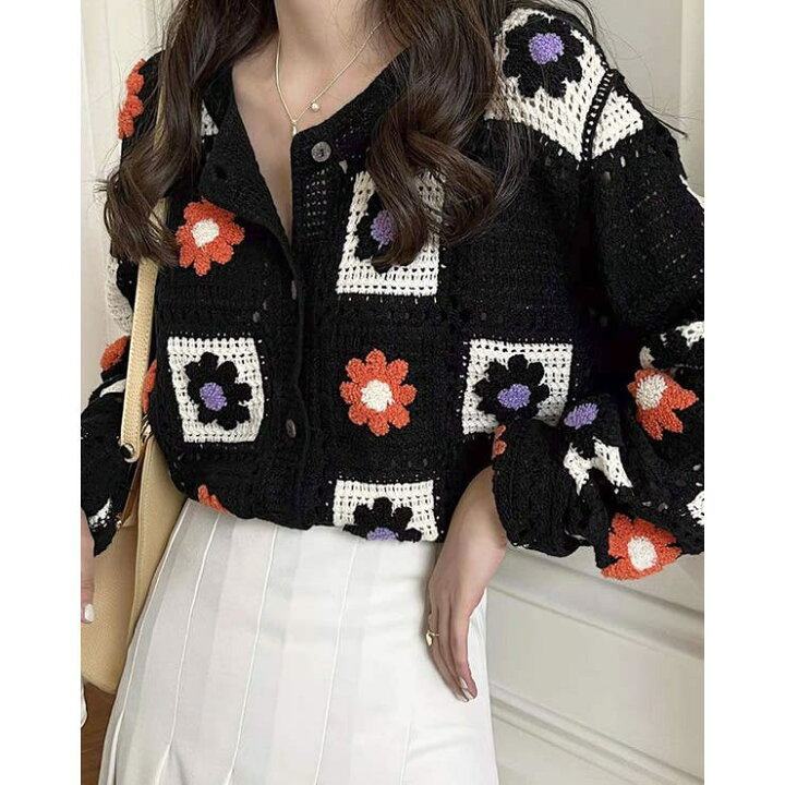 楽天市場】kirakiraShop 【SHOPLIST限定】花柄クロシェ編み 