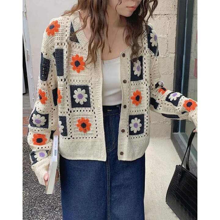楽天市場】kirakiraShop 【SHOPLIST限定】花柄クロシェ編み 