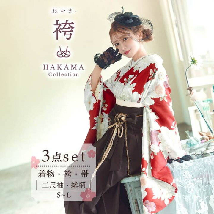 楽天市場】Dazzy [3点SET]古典牡丹柄二尺袖・袴 浴衣・着物 : SHOPLIST
