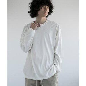 �y10��OFF�N�[�|���I4/10(��)1:59�܂Łzaimoha men aimoha men JACQUARD WIDE RIB Y-NECK TEE �J�b�g�\�[ �g�b�v�X