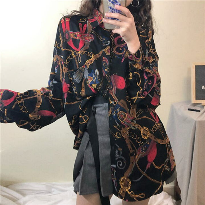 楽天市場】【10％OFFクーポン！8/27(木)1:59まで】Decorative 柄シャツ 