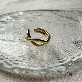 feu SILVER925エイトピンキーリング　アレルギー対応素材　フリーサイズ　ギフト　シーンレス　春夏秋冬　韓国ファッション　レディース通販　2023年新作　【SILVER925】EIGHT PINKY RING アクセサリー