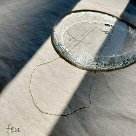 feu SILVER925スパークルチェーンネックレス　アレルギー対応素材　ショート丈　きらきら　華奢　おしゃれ　オケージョン　春夏秋冬　韓国ファッション　レディース通販　2023年新作 【SILVER925】SPARKLE CHAIN NECKLACE