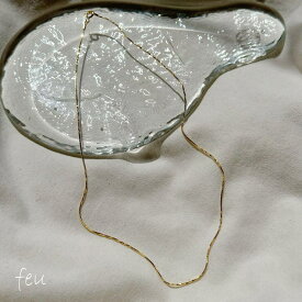 feu シルバー925 シンプルチェーン ネックレス　アレルギー対応素材　ショート丈　スネークチェーン　万能　シーンレス　おしゃれ　ギフト　オフィスカジュアル　春夏秋冬　韓国ファッション　レディース通販　2023年新作 アクセサリー