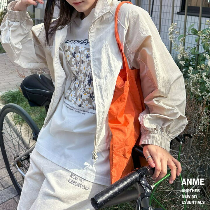 楽天市場】andme バイカラー 長袖 ブルゾン ジャケット レディース 
