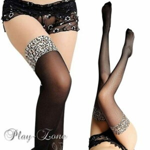 play-zone セクシー ストッキング コスプレ ヒョウ柄 ストッキング ガーター ストッキング 網 タイツ セクシー ランジェリー 豹柄 タイツ 網 ストッキング レーストップ サイハイ ストッキング