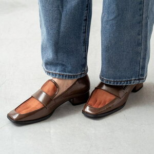 welleg ローファー レディース チャンキーヒール ミドルヒール メッシュローファー やわらかい 痛くない 歩きやすい スクエアトゥ チュール メッシュ オフィスカジュアル 22cm 26cm シューズ・