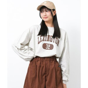 子ども服 SHUSHU LEXINGTONロングTシャツ トップス ロンT 長袖 ゆったり 子供服 女の子 小学生 中学生 ファッション ガールズ キッズ ジュニア 韓国子供服 大人っぽい ダンス 130cm 140cm 150cm 160cm 165c
