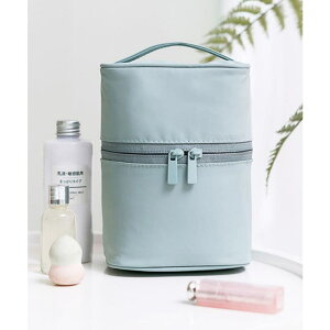 ninon ポーチ 小物入れ 大きめ おしゃれ 化粧ポーチ メイクポーチ トラベルポーチ レディース 可愛い かわいい 縦型 ペンケース 大容量 シンプル 縦 黒 持ち手 防水 旅行 収納 大人 ポケット メ