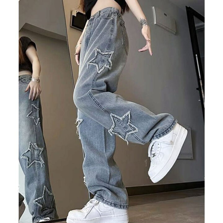 楽天市場】スターモチーフY2Kワイドデニムパンツ : SHOPLIST