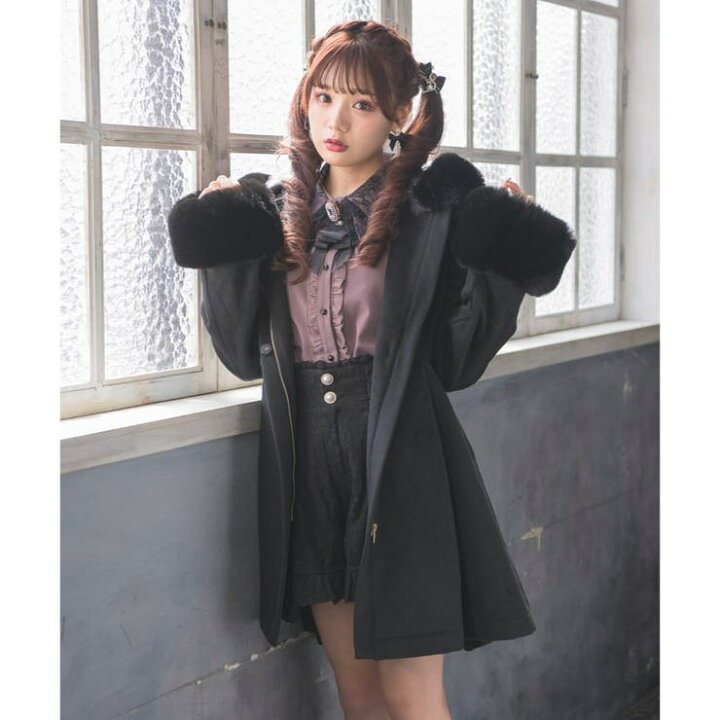 楽天市場】ROJITA バックリボンフーディーコート アウター(コート  