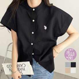 GeeRA 【U．S．　POLO　ASSN．】フレンチスリーブシャツ トップス