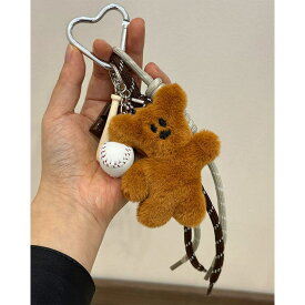 RAKUku 韓国キーホルダー ぬいぐるみ クマちゃん キーホルダー キーリング 韓国雑貨 キーホルダー チャーム 小物
