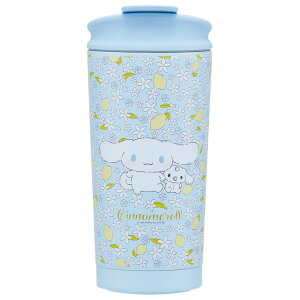 Skater サーモ タンブラー 水筒 450ml 保温 保冷 ステンレス 蓋付き スケーター skater STBF5 シナモロール シナモン サンリオ 女の子 女子【持ち運び ふた付き かわいい 真空断熱】 食器・キッチン