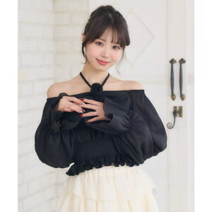 �y10��OFF�N�[�|���I5/27(��)1:59�܂ŁzRETRO GIRL �o�����`�[�t�tBL �g�b�v�X