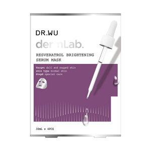 DR.WU DR.WU hN^[E[ RESVERATROL MASK 4PCS XLPA