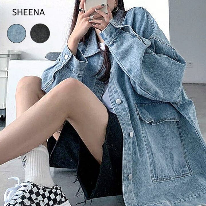 楽天市場】SHEENA オーバーサイズデニムジャケット 春 秋 冬 Gジャン 