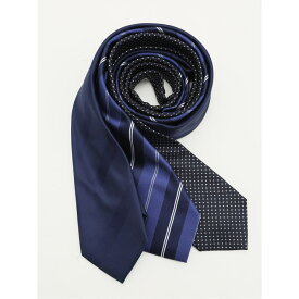 TAKA-Q MEN 【WEB限定】ビジネスネクタイ3本セット ギフトケース入り 紺 スーツ