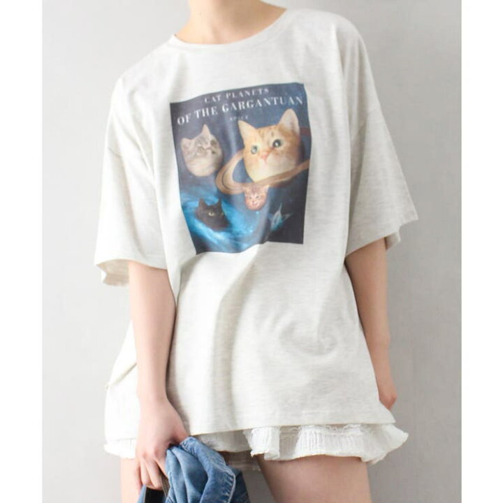 楽天市場】SpRay 宇宙ねこ BIG Tシャツ トップス : SHOPLIST